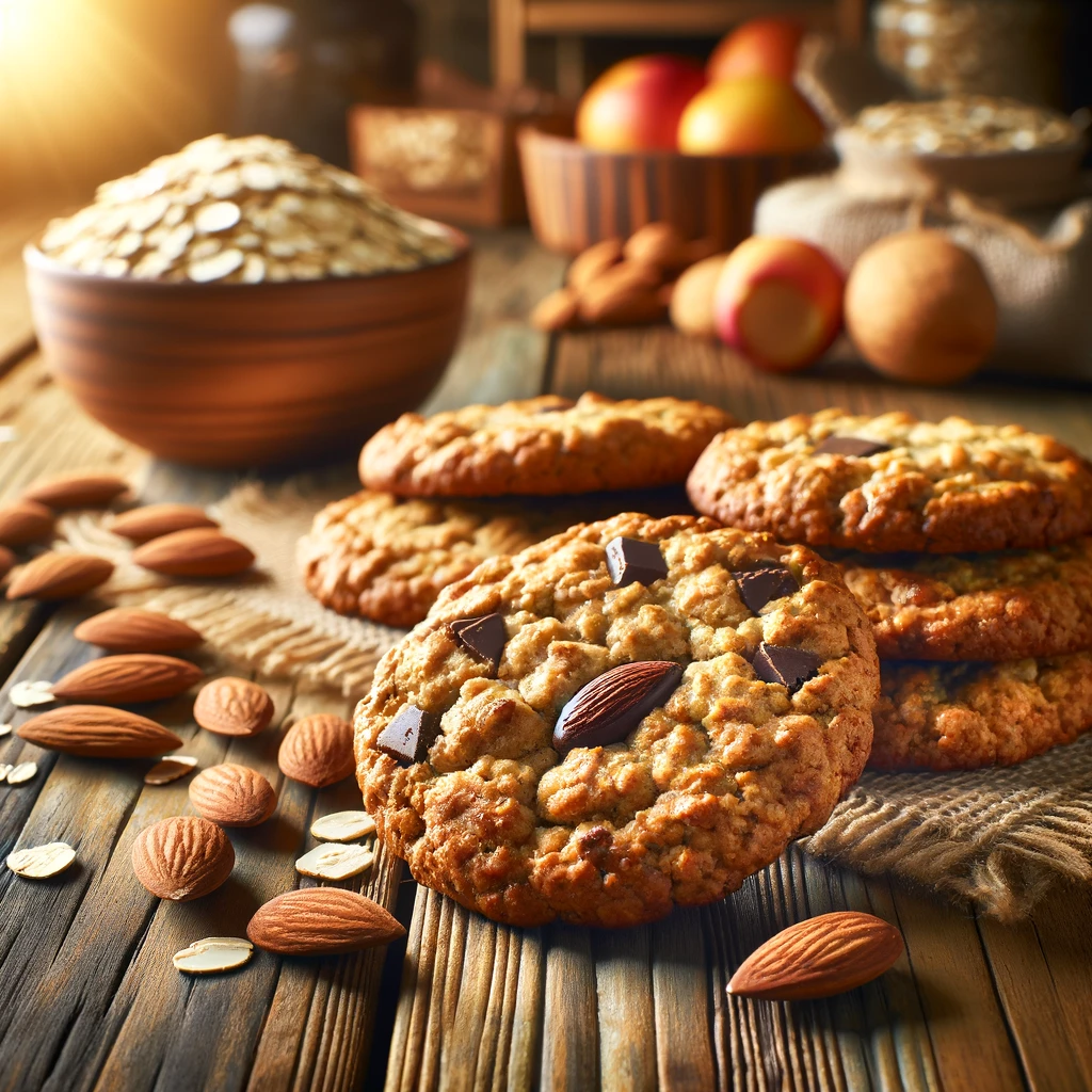 עוגיות שיבולת שועל בריאות וטבעוניות ללא קמח