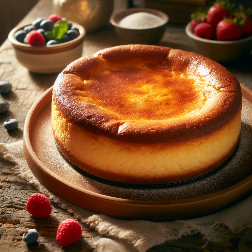 עוגת גבינה באסקית קטוגנית: מתכון ללא גלוטן וללא סוכר