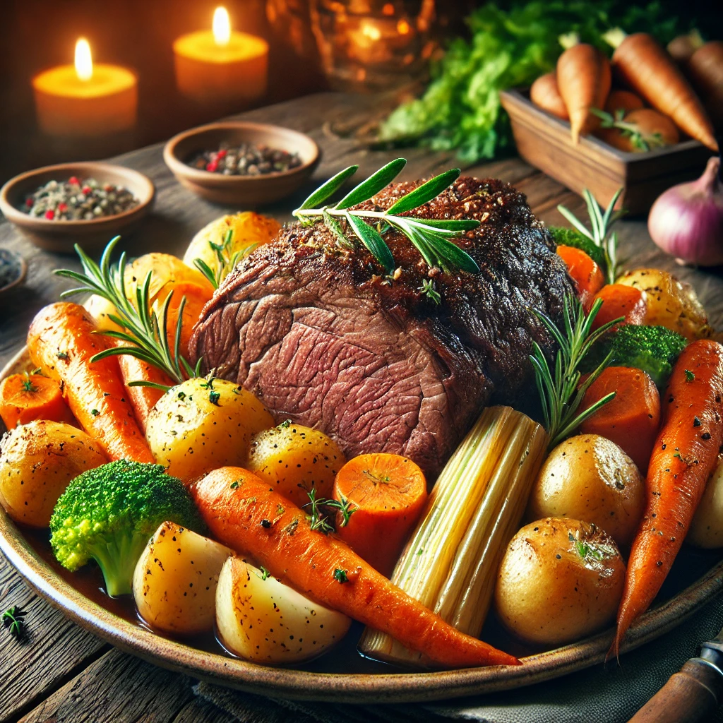 אונטריב בתנור עם ירקות שורש: המתכון המושלם למנה עיקרית מרשימה